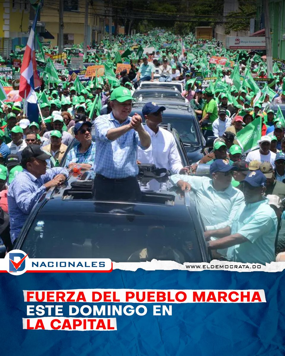 Cuidado, este domingo las calles de Santo Domingo podrían complicarse debido a la marcha protesta organizada por el partido Fuerza del Pueblo y que abarcará sectores populares del Distrito Nacional.

La FP confirmó que todo está preparado para la movilización ciudadana que