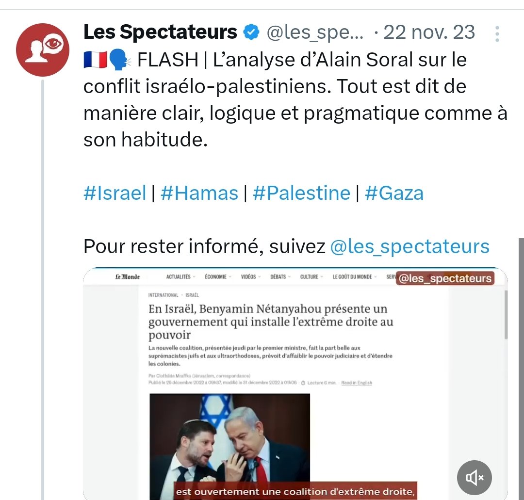 Je rappelle que ce compte est un compte SORALIEN assumé. Qui dit Soral dit Antisemite donc ses positions sont plus que douteuses même lorsqu'il s'agit de dénoncer les horreurs subies par les palestiniens. A RT au plus grand nombre, c'est important de ne pas leur faire de pub👋🏾✊🏾