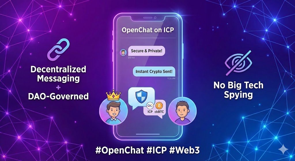 ChronoLockICP's tweet image. 🚀 Revolutionize your chats with #OpenChat on #ICP! Fully decentralized and E2EE messaging on the #InternetComputer blockchain – secure, user-owned, and DAO-governed. Send $ICP or $ckBTC instantly, no Big Tech spying. Join the future! #OpenChat #ICP #Web3
oc.app