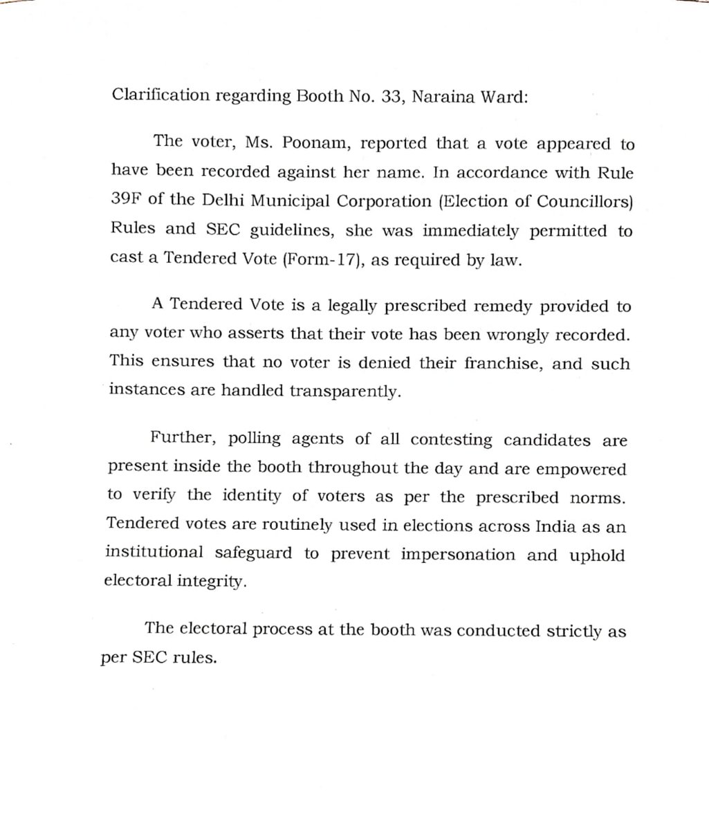 District Election Office, New Delhi District tweet media