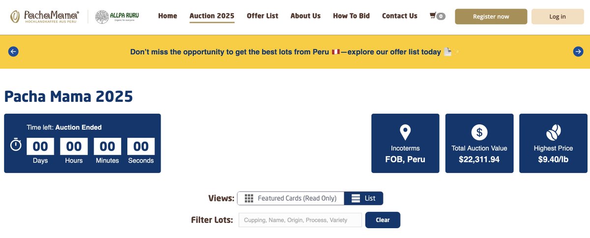 $DMTR l <a href="/dimitratech/">Dimitra Technology</a>  

I missed this update 🥲

The Pachamama &amp; Friends Coffee Auction officially launched on November 27, and Dimitra brought 7 incredible lots from the CACI Satinaki network to the global stage: Lots 3, 5, 9, 10, 14, 18 &amp; 19

All fully traceable,