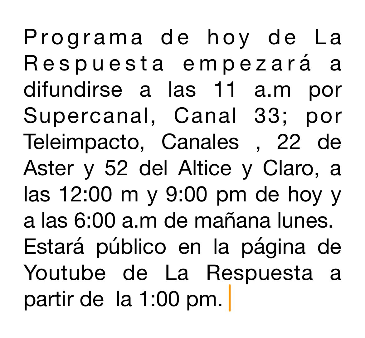 Por honrosa encomienda de mi padre, el Dr.Marino Vinicio Castillo Rodríguez, conduzco hoy el Programa La Respuesta, dedicado enteramente al análisis de la base legal, conveniencia e interés nacional de las medidas anunciadas por el Pte. <a href="/luisabinader/">Luis Abinader</a> Abinader, de colaboracion