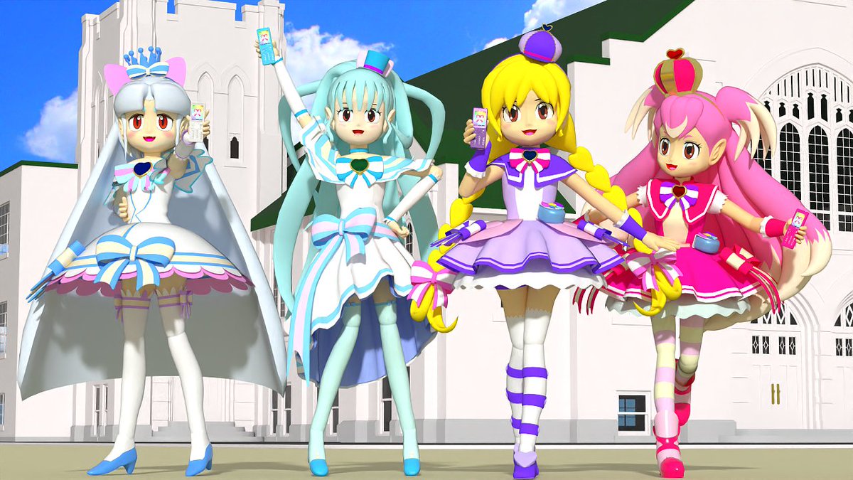 comugi6502's tweet photo. わんぷりのコスプレで、それぞれの色に合わせたPHS[ハニービー]を手にしている4人です。
2枚目、ウィルコムの端末、ハニービーとW-Zero3、Willcom D4の3Dモデルです。
iPhoneやAndroidに先行してスマホを発売するなど注目を集めたのですが…

#SketchUp #Willcom #わんぷり https://t.co/YXMqkVDShp
