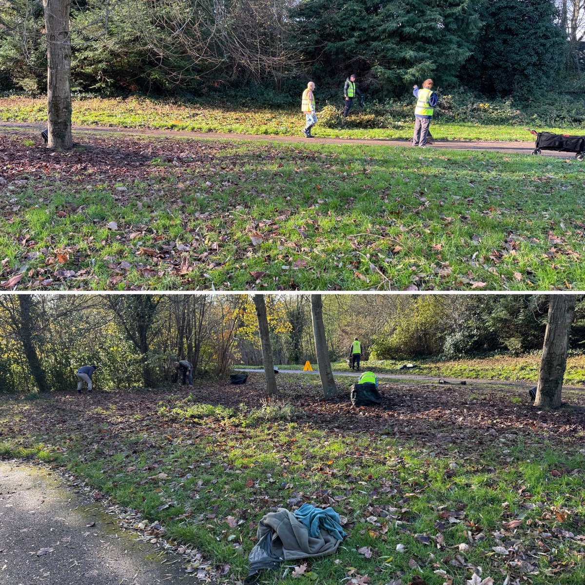 Thanks to Jordan, Penny, SteveM, Matt, Bridget, David, Chi and Rob for all their hard work this morning in front of the Moon Wall, clearing brambles etc. Looking forward to seeing all the spring bulbs 🌷…