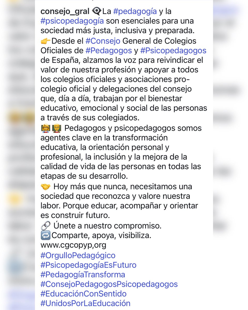 Consejo Gral. PEDAGOGOS Y PSICOPEDAGOGOS de ESPAÑA tweet media