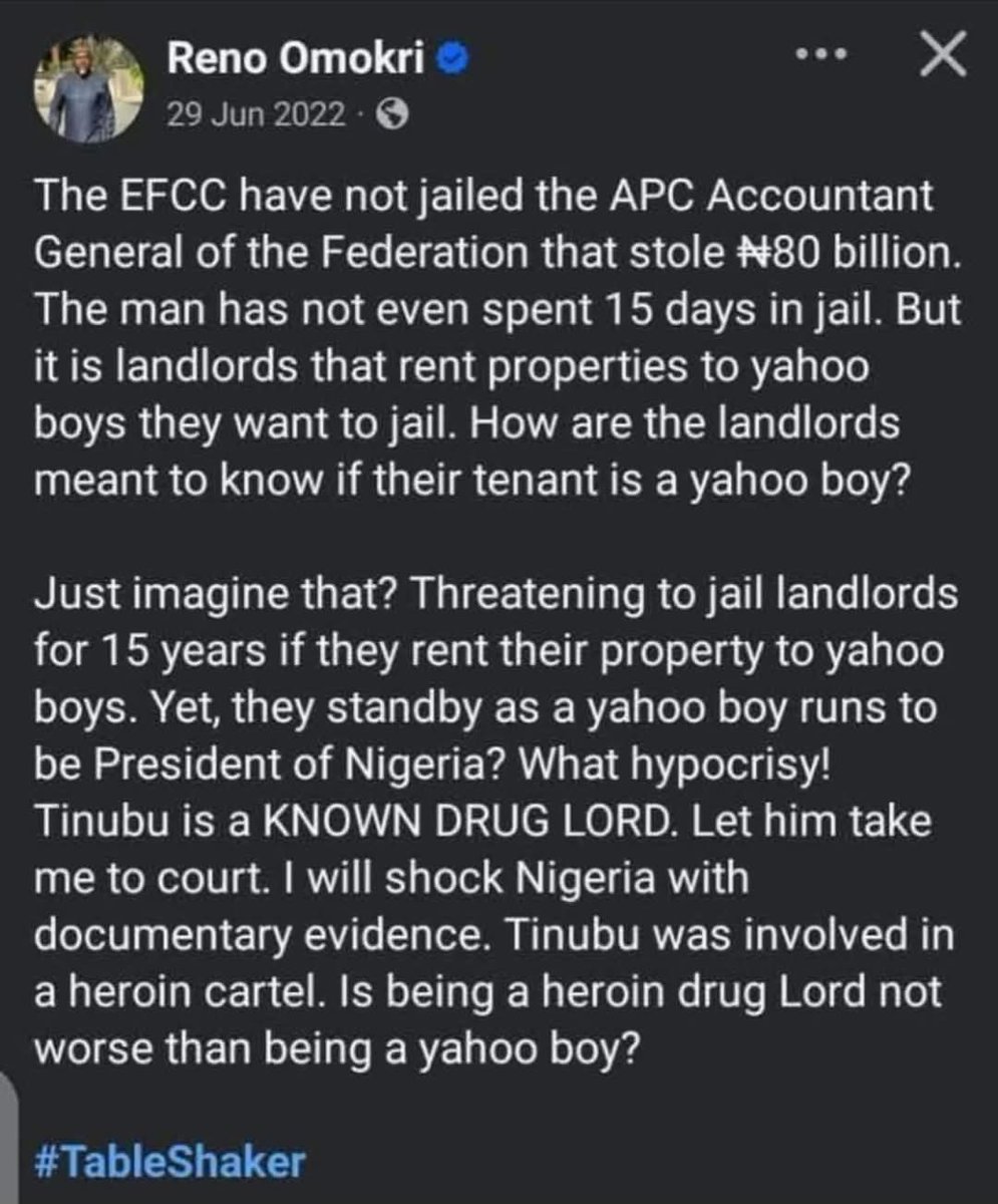 Congratulations to Mr.
<a href="/renoomokri/">Reno Omokri</a> on his ambassadorial nomination...
<a href="/Nigeria/">Nigeria</a> <a href="/PO_GrassRootM/">Peter Obi Grassroots Mobilization.</a> <a href="/PeterObi/">Peter Obi</a> <a href="/Jowizazaa_gives/">Fan Jowizazaa</a>