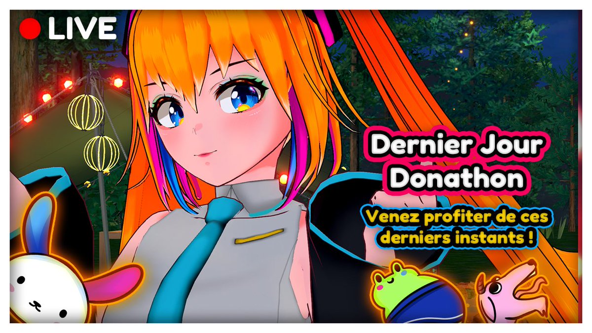 Ponoki_Chan's tweet image. Bonjour !
Dernier jour du Donathon : ca y est nous sommes arriver à la fin !
On va jouer tous ensemble aujourd&apos;hui !
Du gartic, kukoro etc... bref c&apos;est la fiestas !
Merci à toutes et à tous de m&apos;avoir suivi durant cette aventure maintenant il est temps de clore tous ensemble !