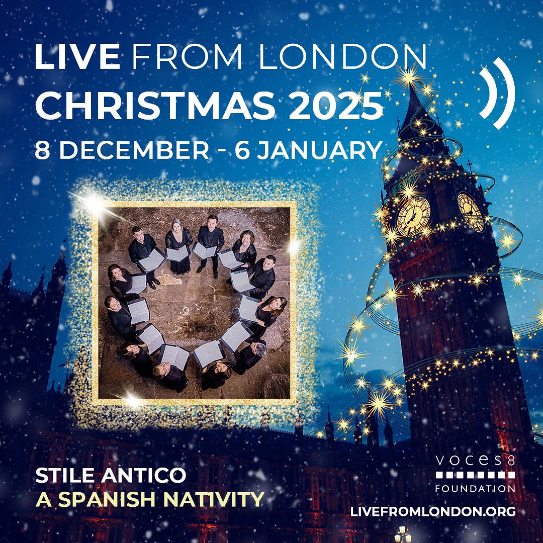 🎄We’re so looking forward to performing ‘A Spanish Nativity’, this Thursday in the beautiful surroundings of St Martin-in-the-Fields. 

📺 If you haven’t managed to nab a ticket, the concert will be streamed via Live from London from 13th Dec at the link below! <a href="/v8_foundation/">VOCES8 Foundation</a>