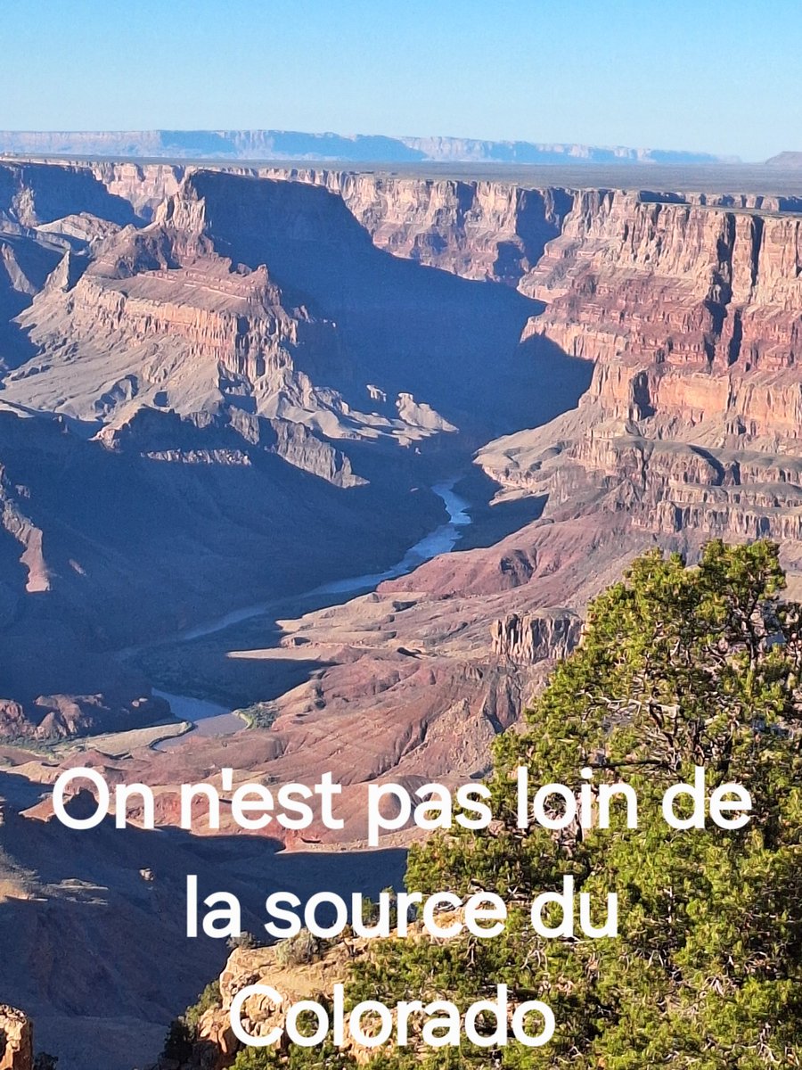 Un petit tour dans le Grand Canyon, je nous sommes pas loin de la source du Colorado ,enfin quelques centaines de Kilomètres.