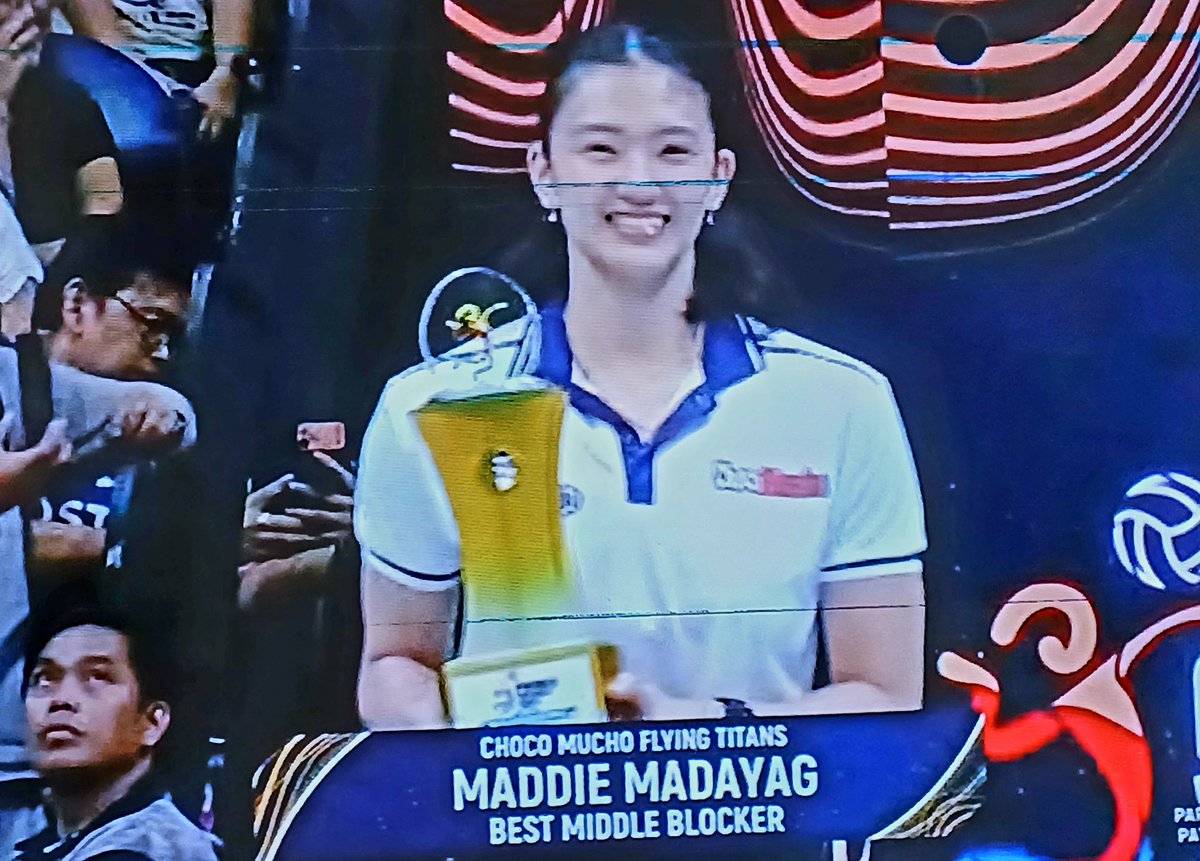 chismosangUbe's tweet image. Madzilla is back! 🥹 Another middle blocker award! Congrats, Maddie! 💜 Your quicks and blocks never fail to amaze. UBE Nation is so proud of you. Mahal na mahal kita! 💜

#CMFT
#TitanPride
#PVLReinforcedConference2025
