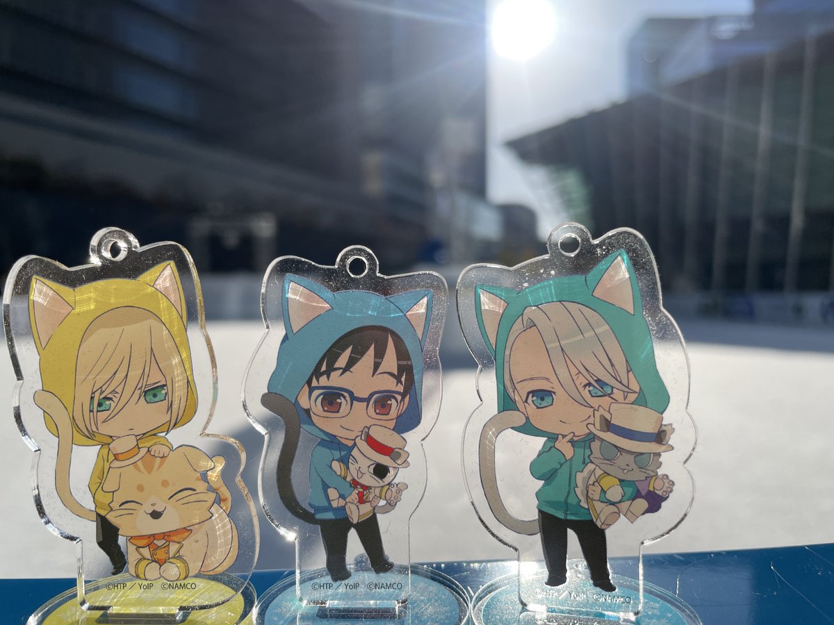 今日はこし餡さんとスケートデート🥰 昔ナンジャでゲットしたユーリの