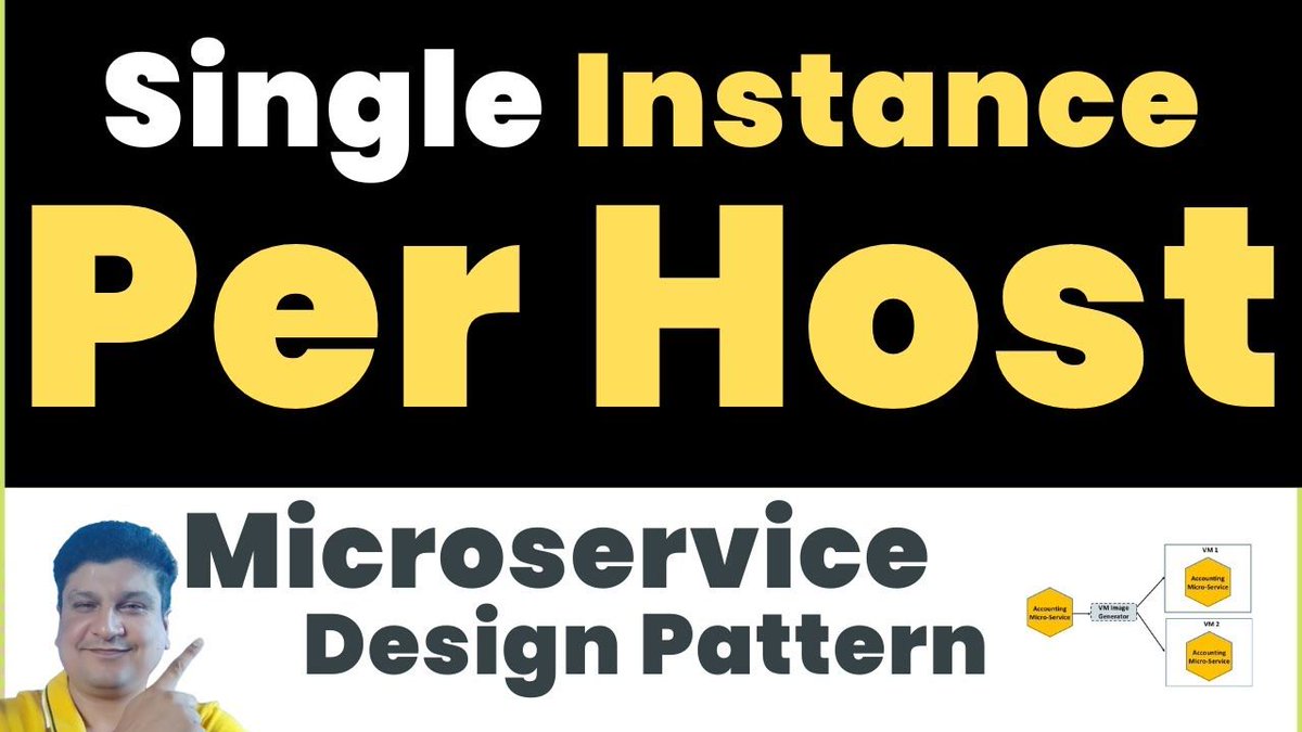 codeonedigest's tweet image. Single Service Instance Per Host Design Pattern for Microservice Deployment Explained with Example
youtu.be/L8xwGf5FOr8

#Microservices #DesignPatterns #MicroserviceArchitecture #SingleServiceInstance