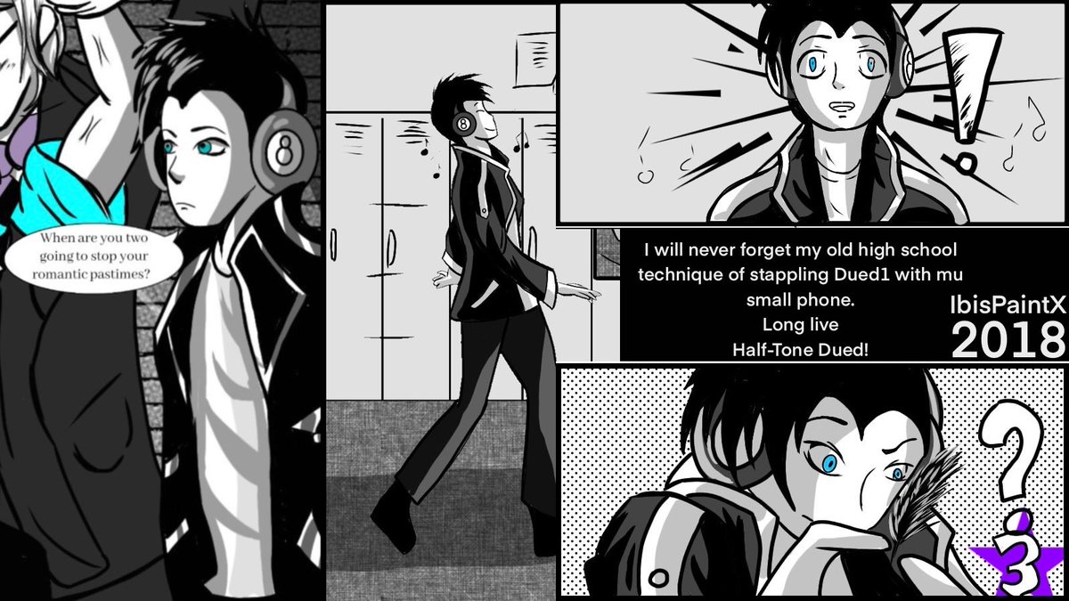 Lunathecat4's tweet image. ⬛️🔹⚫️▪️Voltage▪️⚫️🔹⬛️ @Dued1_Roblox (HALF-TONE)
(Evolution: my old-school halftone digital experiments with Dued1 - 2018 (phone) VS 2025 (ipad)
DOT BY DOT!
#robloxart #dued1 #halftone #comic