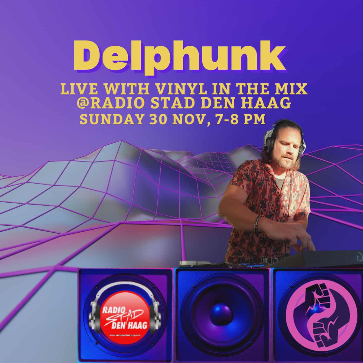 staddenhaag's tweet photo. This last sunday of the month on https://t.co/6XxnMJuo8R 7-8pm CET Delphunk, A live mixset with vinyl Delphunk is ofcourse Bertin Bom! when he is in the house the roof will be on fire! Bertin will mix #ItaloDisco and High NRG from vinyl only! #livemixing #rsdh https://t.co/ETZSFYC795