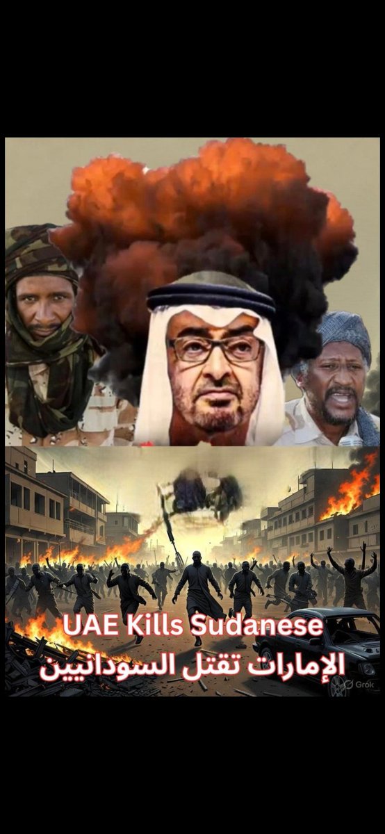 <a href="/971patriot/">خليفه بن حمَّاد</a> ستبقى دماء اطفال السودان 🇸🇩 برقبة كل من تأمر او رضي بقتلهم.