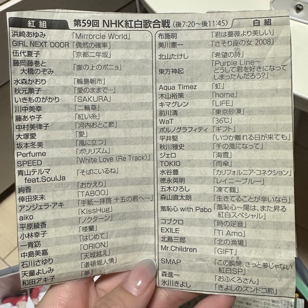 yuchio_'s tweet photo. 東方神起5人が紅白出た時の新聞の切り抜きでてきた。
第59回NHK紅白歌合戦

そしてあまりにも平成すぎる。 https://t.co/jBhFIX66s2