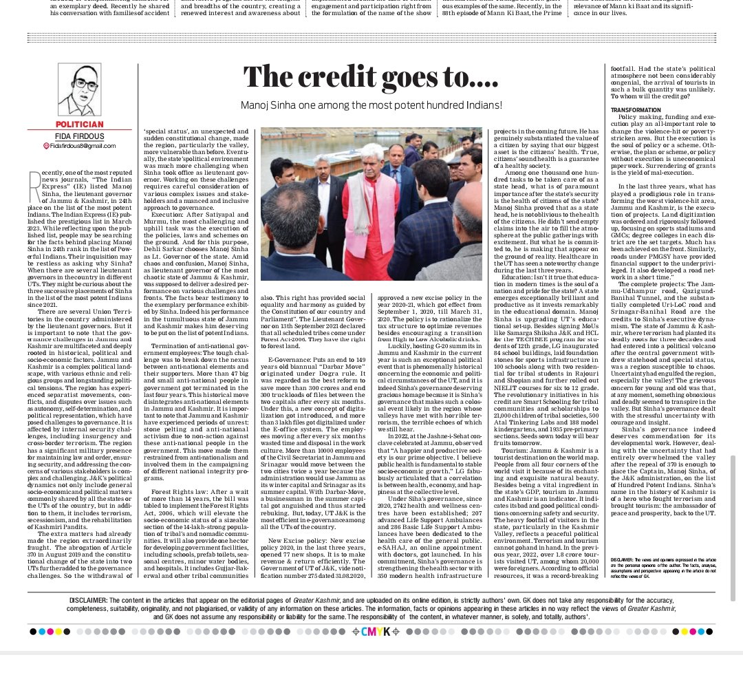 BhatRizwan7559's tweet image. His dedication to education reform and youth empowerment makes him a beacon of hope for the future. #FidaFirdousI