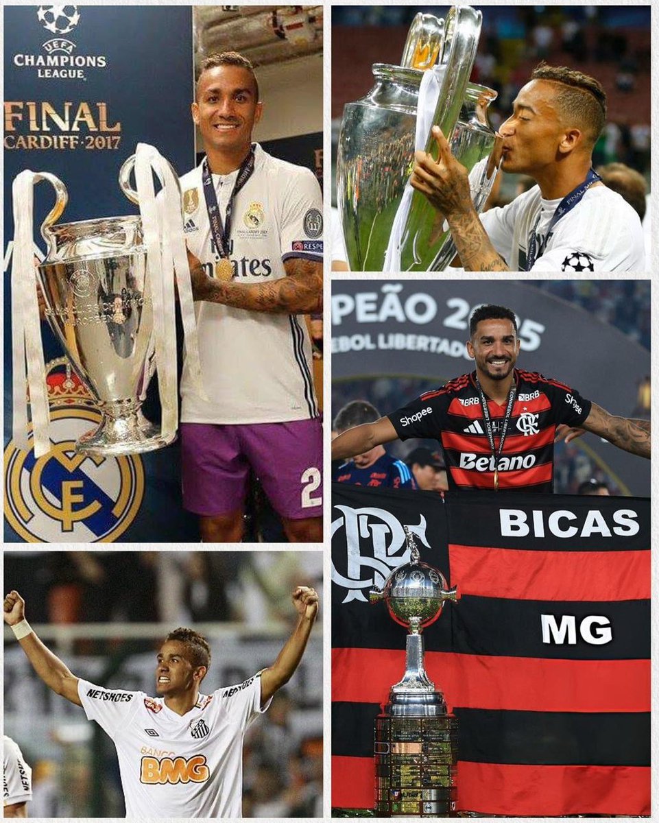 🚨➕ More on Danilo: he scored the decisive goal vs Palmeiras and became the 1st player to win 2 UCL + 2 Libertadores. "To the little Danilo from Bicas I say: allow