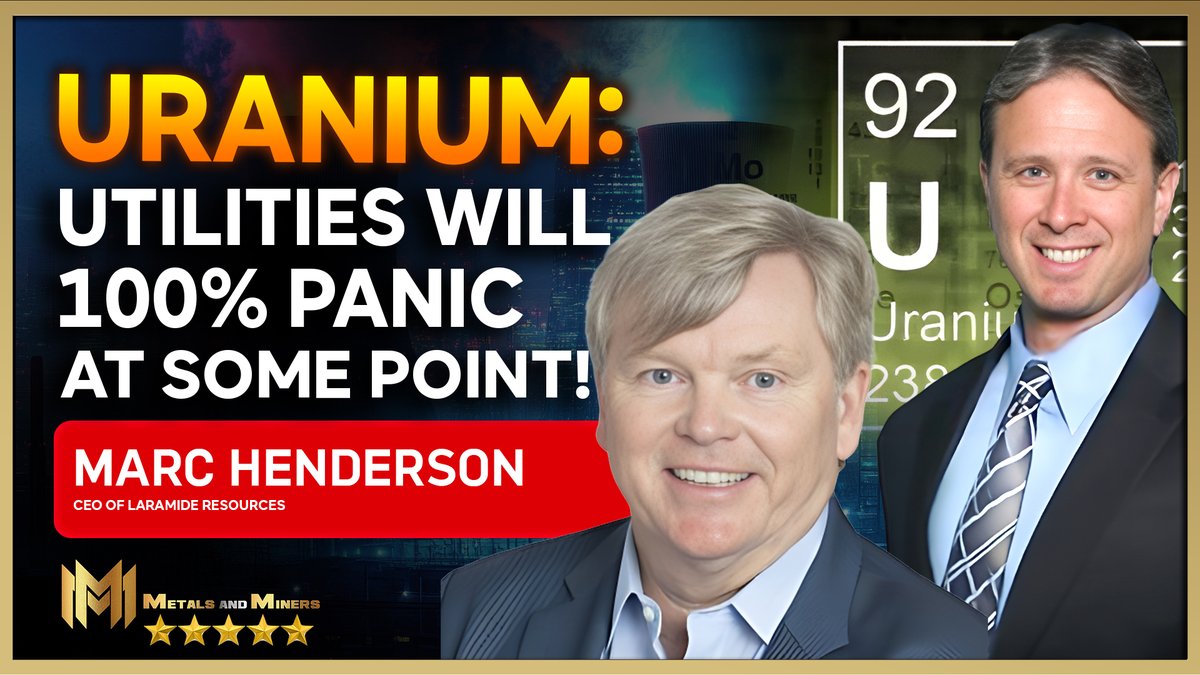 Marc Henderson, CEO of Laramide resources, joins the Metals and Miners pod to dive into why nuclear energy right now has been experiencing a global renaissance, why he believes we're in the third great nuclear bull market and this one feels like it could be bigger and better than