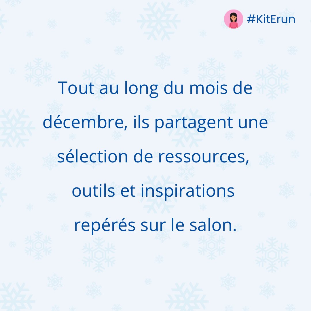 MercierRichard5's tweet image. ✨CALENDRIER DE L’APRÈS✨

Pépites et coups de ❤️ des #ERUN et #RefNum @educatechexpo

Rendez-vous dès le 1er décembre pour découvrir notre Best-of du salon!
🔗 edurl.fr/calendrier-apr…