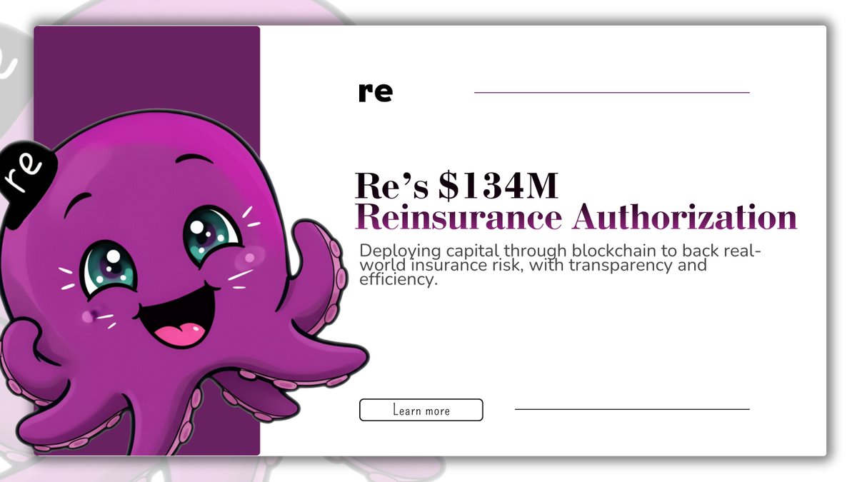 With $134M in authorized capital, <a href="/re/">Re</a> is strengthening its role as a key player in global reinsurance. 

💼 By using blockchain technology, Re ensures the transparency and reliability needed for insurers to confidently back policies