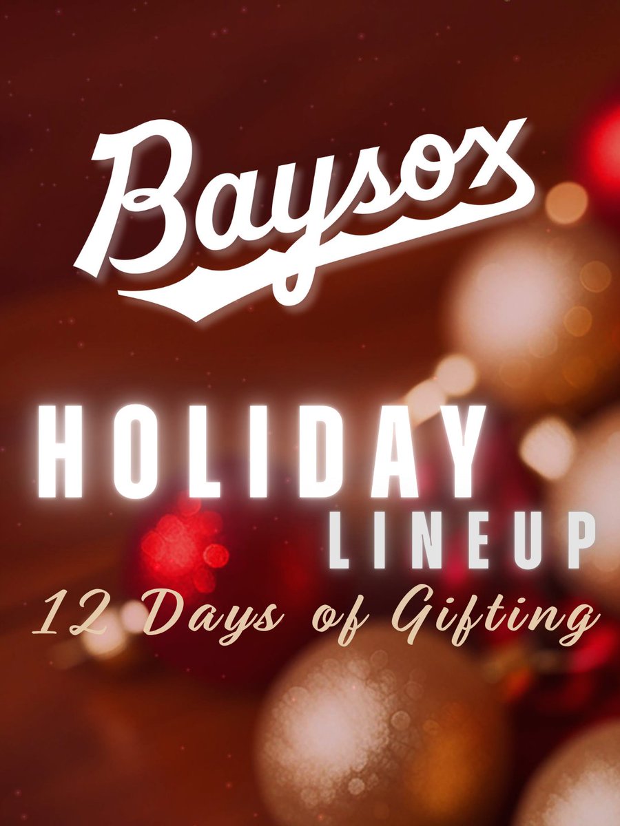 BaysoxOfficial's tweet photo. ‘Tis the Season, Baysox Fans! 🎁
 
The holidays are officially rolling with our 12 Days of Gifting, beginning Dec. 1st!
 
When you purchase a 30-game undated plan, 20-game undated plan, or a full-season plan, you’ll unlock that day’s holiday gift!

#12DaysOfGifting #GoBaysox https://t.co/0TiMjRU8xQ
