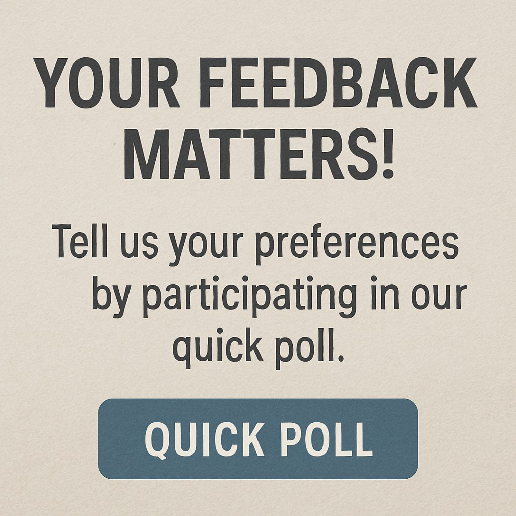 ProgresiveRobot's tweet image. Your feedback matters! Tell us your preferences by participating in our quick poll. #AudienceEngagement #Polls