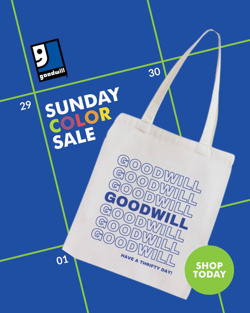 GoodwillNJ's tweet image. It’s our favorite day of the week! Time to save on GREEN &amp;amp; Yellow today! $3/$2 sale #ShopForGood #GoodwillNJ #GoodwillPhilly