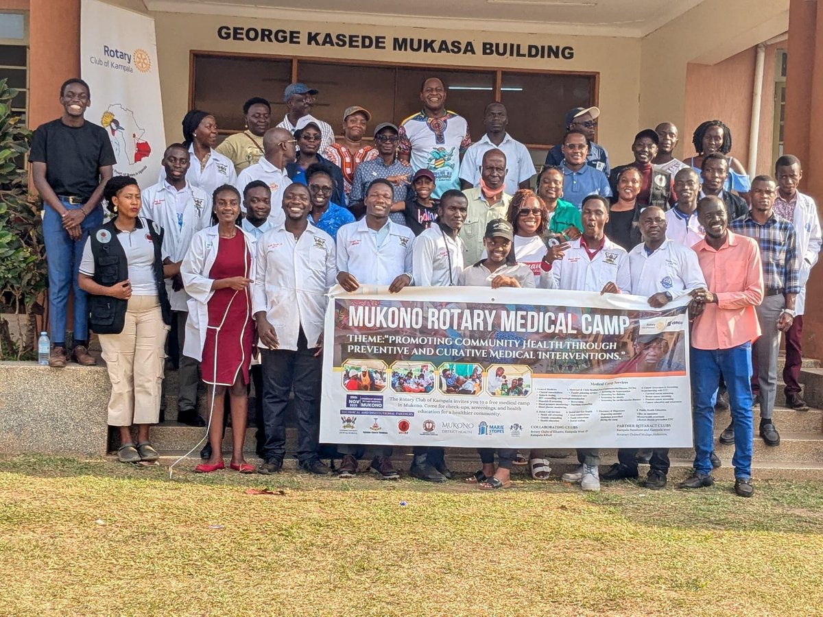 MUCSAMakCHS's tweet photo. Bringing healthcare closer, highlights of Mukono medical camp in partnership with @RotaryclubofKampala https://t.co/y6WNEa2xPc