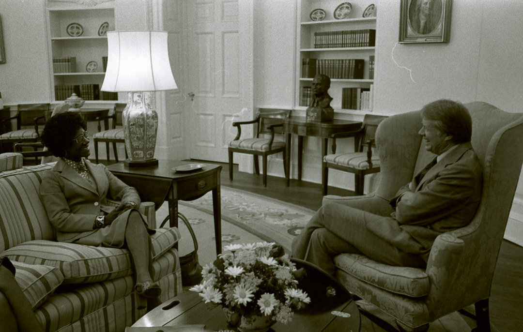 CarterLibrary's tweet image. #OTD in 1924, Shirley Chisholm was born in Brooklyn, NY. She went on to become the first Black woman elected to Congress and to campaign for the Democratic Party presidential nomination in 1972, ultimately losing to Senator George McGovern.

#PresidentialLibrary #CarterLibrary