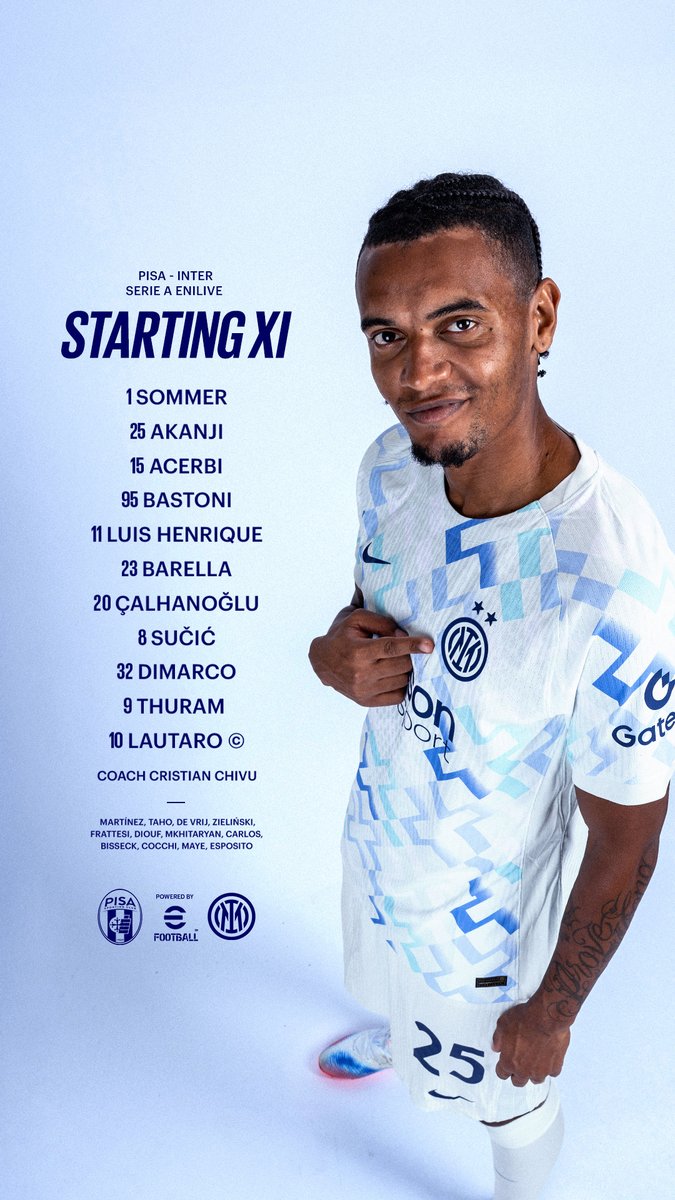Inter_en's tweet image. Your XI vs Pisa 🔥⚔️

Powered by @play_eFootball