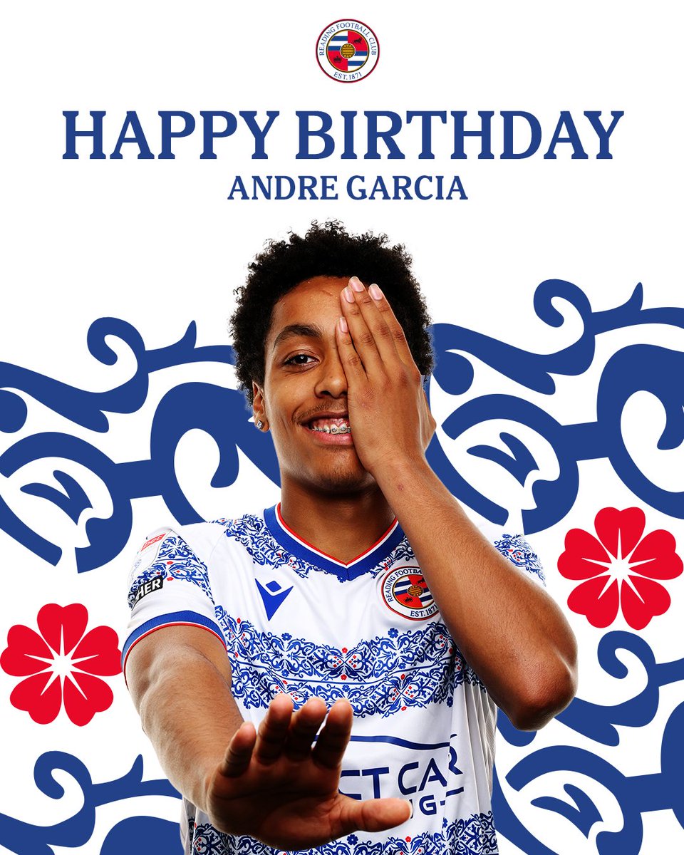 ReadingFC's tweet image. A very happy 18th birthday to our number 19 Andre Garcia!

Have a great day Andre!
