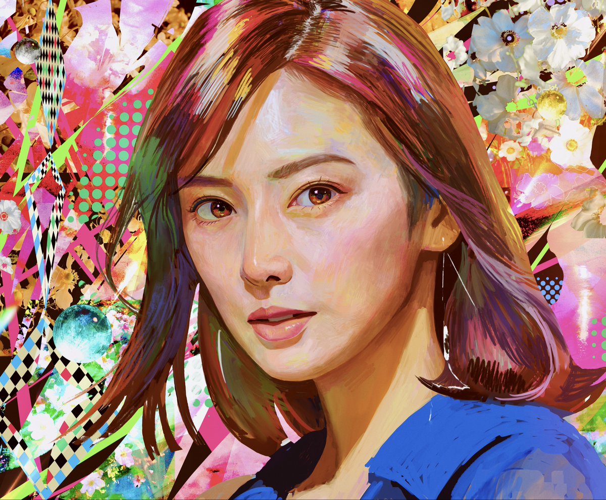 reoasagiri's tweet image. 【お仕事】北川景子さんを描かせて頂きました！