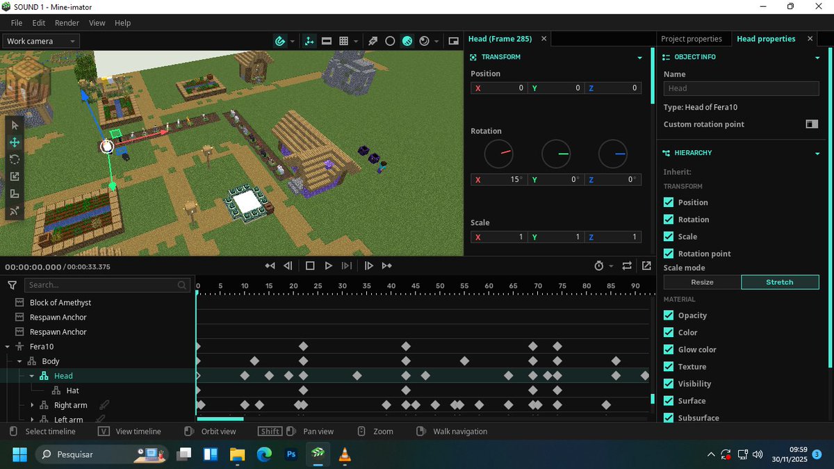Fera10Animation's tweet image. A simple spoiler style animation is coming #mojang #Minecraft #athos #animation3d