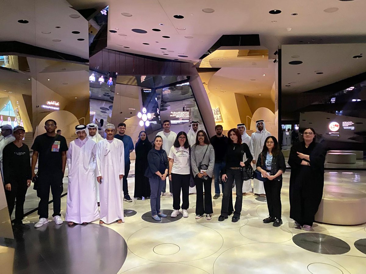 ARIU_DERBY's tweet photo. A day of discovery for some of our Year 1 students at the Qatar National Museum—experiencing history, culture, and inspiration firsthand.

#ARIU_Derby #QatarStudents #UKDegreesInQatar #UniversityOfDerbyQatar
#ARIU #ARIU_Qatar #StudyInDoha https://t.co/iPhy0qeao3