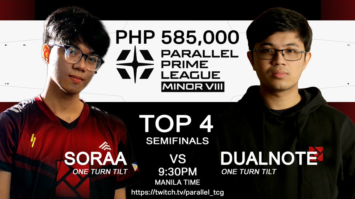 TILT_Agent_K's tweet image. TILT vs TILT!!! 🔥🔥🔥

Two of the absolute BEST @ParallelTCG players of the Philippines are going head to head for a Best of 5 Semifinals Match in the 8th League Minors Tournament!

The @OneTurnTILT friendly fire is real in the @Parallel_League ! 

Whoever wins this set is…