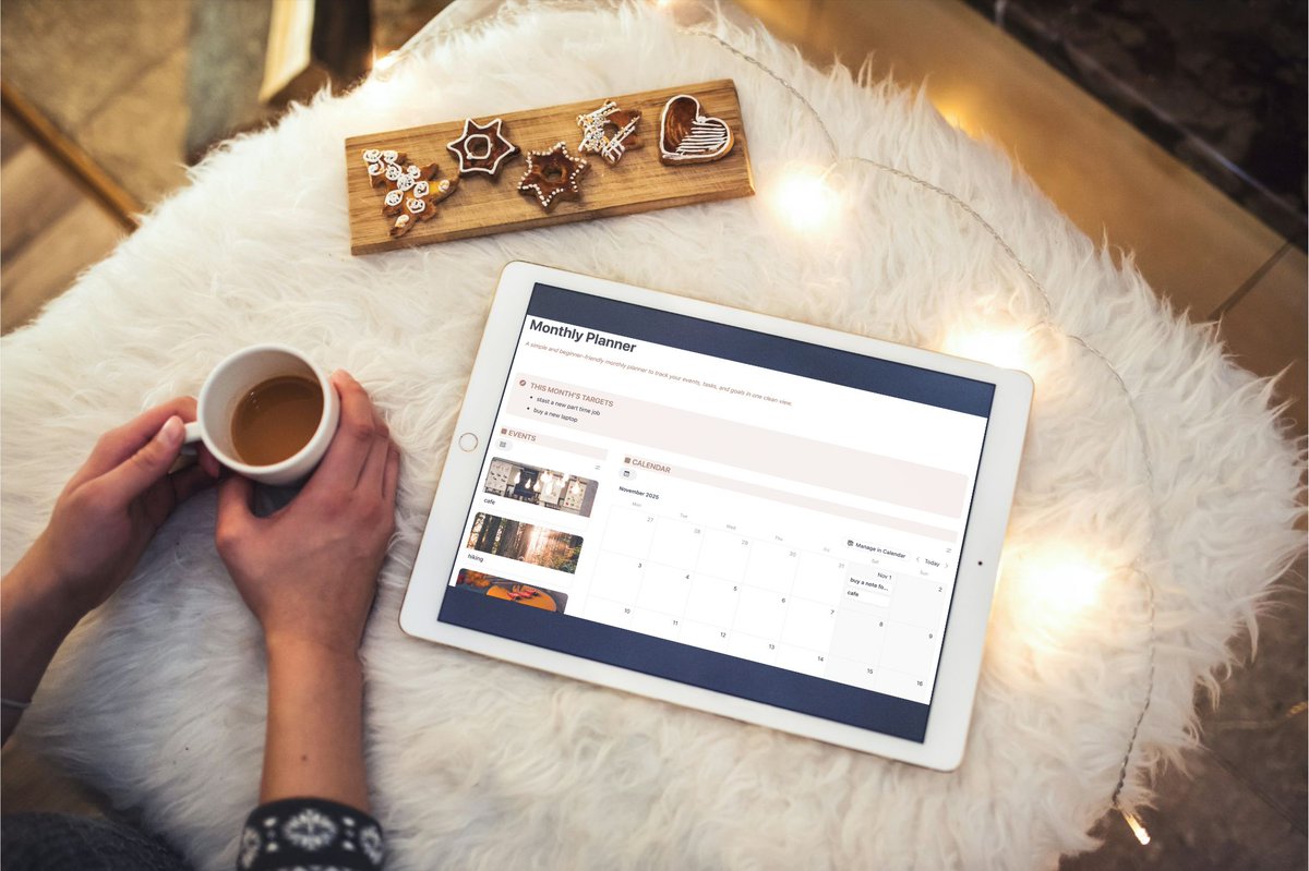 LexLab_LegaL's tweet image. This #Notion Monthly Planner makes high-level planning simple

✅Goals &amp;amp; Calendar: Set targets and track events clearly
✅ Habits &amp;amp; Budget: Track daily habits and manage spending on one page

Stop overthinking. Start planning simply
👉notion.com/templates/simp…