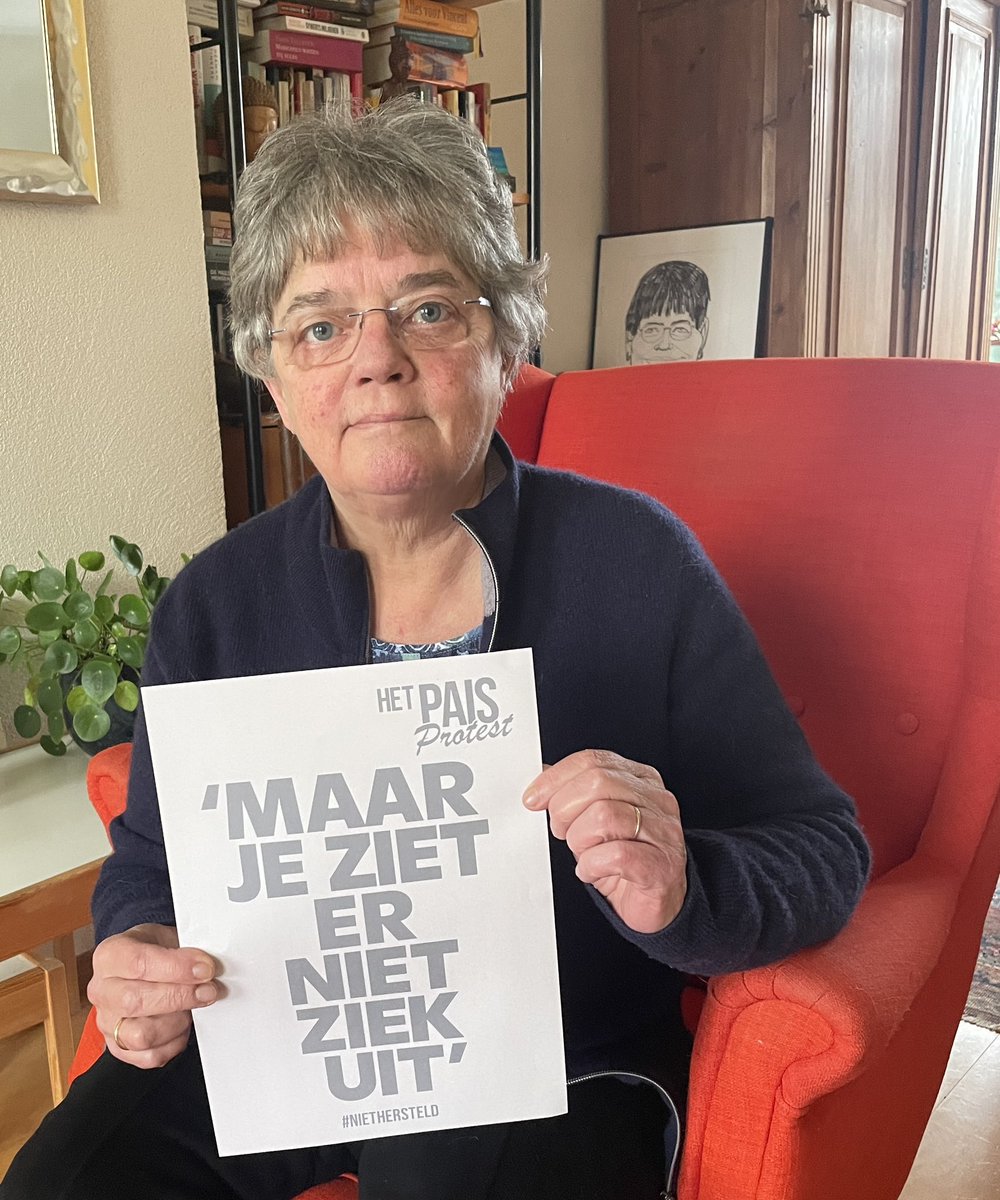 klipc's tweet image. Mijn lieve man staat vanmiddag voor mij op het Malieveld omdat het mij helaas niet lukt.❤️
Online ben er nu toch ook! #longcovid #niethersteld #PAISprotest 💪🏻🍀