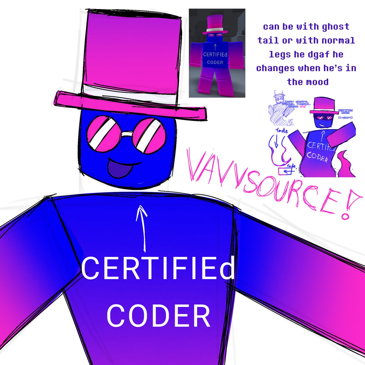 calicotimez's tweet image. #robloxart #robloxoc  hi 👀 ask any questions about him 👀