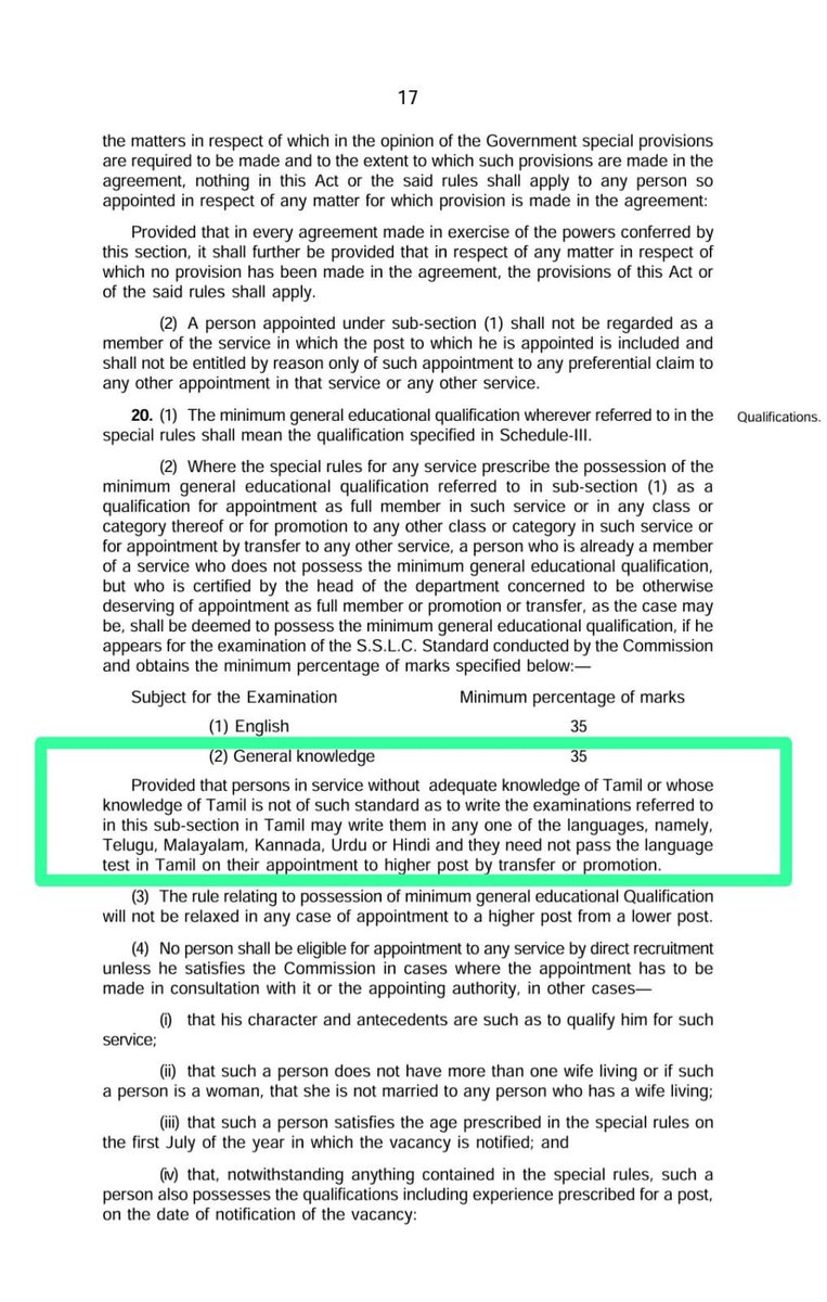 VigneshAnand_Vm's tweet image. Thanks to Sanghi Enabler @TVKVijayHQ’s propaganda secretary @arunrajkg.

In 2016, during Jaya’s regime, OPS brought a bill that anyone can join the job without knowing Tamil.

DMK amended the act in 2023 by adding a new clause that you must pass a Tamil test at the time of…