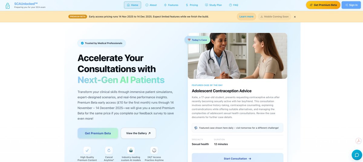 shekharbiyani's tweet image. Transform your clinical skills through immersive patient simulations, expert-designed scenarios, and real-time performance insights. @BMA_GP @GPonlinenews @GPSWorld @Mid_Wessex_GP @gp_trainee @GP_CommSafety @YH_Trainees @RCGP_SYNT