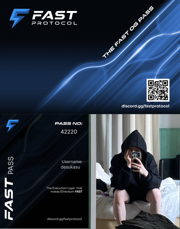 Desukasu1's tweet photo. Fast Lane OG Pass activated.

@fast_protocol is building a 200-millisecond Ethereum UX with private orderflow and preconfirmations.

Come through and earn Fast Points: https://t.co/ZpZFAloXDy https://t.co/5fns8PpKwn
