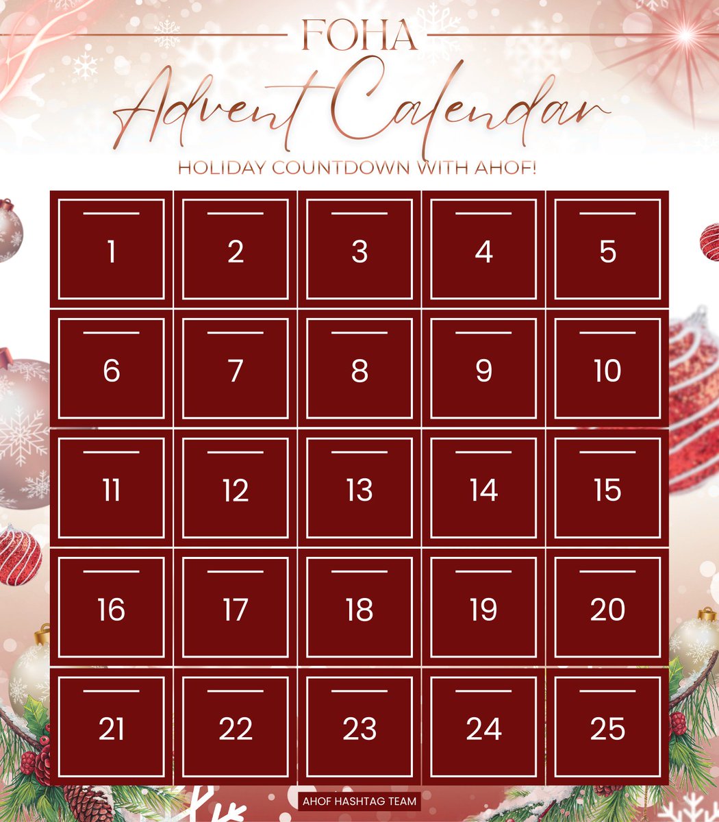 ahofhashtag's tweet photo. 🧵AHOF HASHTAG TEAM PRESENTS — FOHASTIVITIES WITH AHOF 🎄✨

A countdown is quietly unfolding… ⏳
25 days of what you never saw coming. 👀🔥
Every day reveals more. 🎁
FOHAs, stay alert. 🚨
Keep your eyes peeled! 👁️✨
📣 Follow us for the full event reveal. https://t.co/rL9WHAVbJH