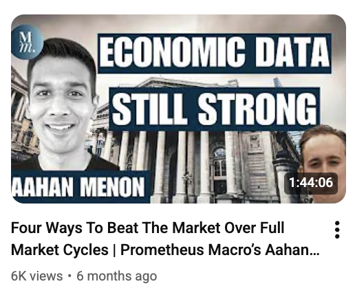 JackFarley96's tweet image. In Aahan&apos;s previous interviews with me (March &amp;amp; May), he determined that corporate profits would continue to grow &amp;amp; be undeterred by tariffs. Now, he has concerns about &quot;lopsided&quot; expansion 

Prometheus Macro Substack (20% off through early December): prometheus-macro.com/subscribe?coup…
2/3