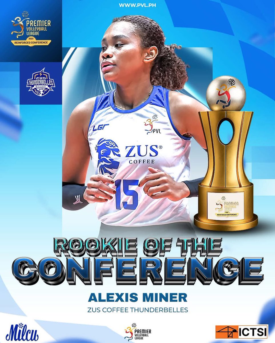 QueenHellaxx's tweet image. Grabe!! Dasurv na dasurv ang “Rookie of the Conference”

Congrats, Alexis Miner!! 👏🏻 One Big Fight! 🦅

#PVLReinforcedConference2025 #PVL2025