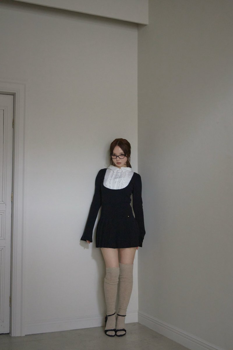 ワンピース andmary Lotta frill mini dress black Andmary Lotta frill mini dress black - メルカリ