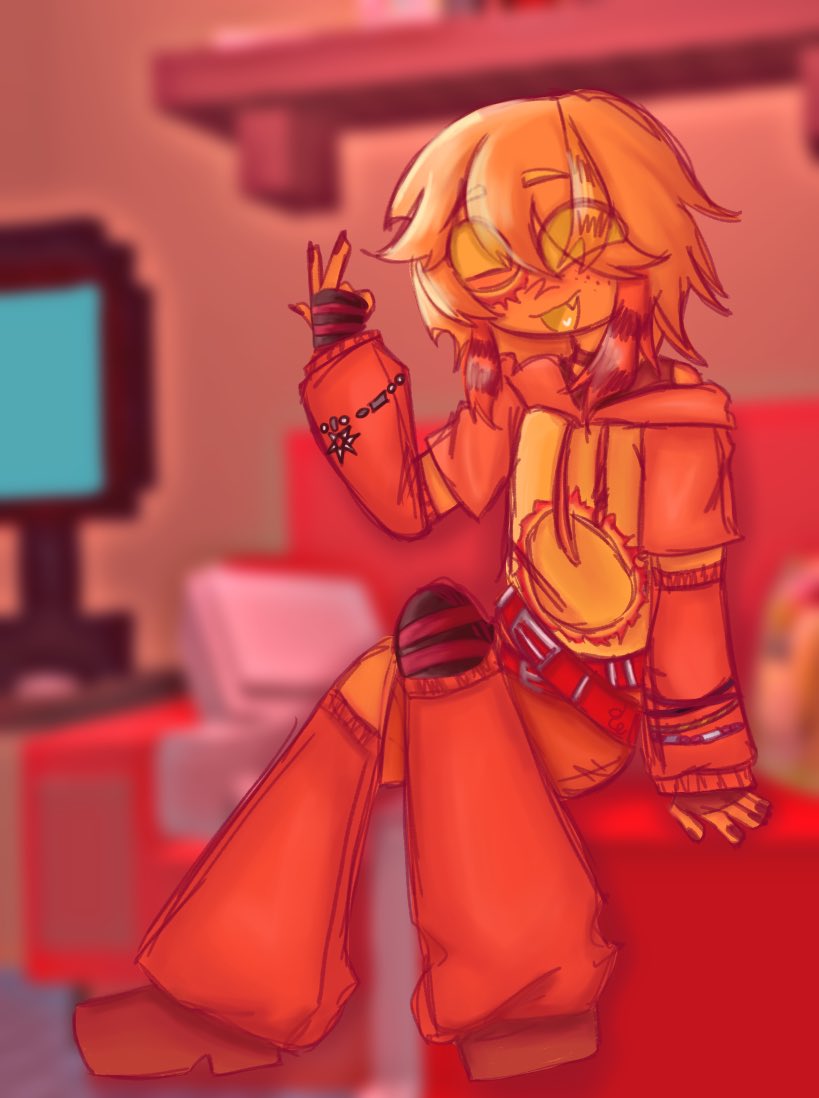 FireRing_ovo's tweet image. 身着[scene kid]服装和艺术风格的火环

#lethimgo #robloxart #scenecore #digitalart