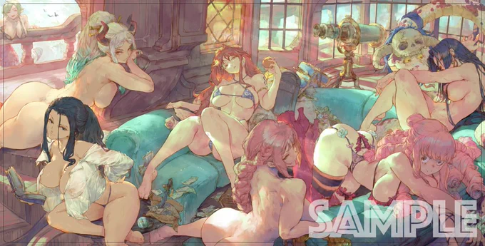 C107/エア冬コミ 新作発表⑭ OPヒロインズ の プレイマット になります! イラストレーターは Cutesexyrobutts()様です。