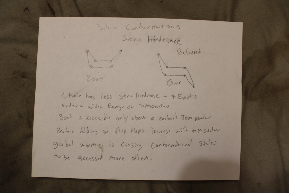 docsanderson's tweet image. #Scientists #Chemistry #BioChemistry #Kinetics #StericHindrance #Conformations #MacroMolecules #ClimateCrisis @danpeckwx @Ginger_Zee @esa @Nature Its easy to show that Climate Crisis&quot;Global Warming&quot; is directly IMPACTING the Fundamental Biological Life Processes Significantly Lee