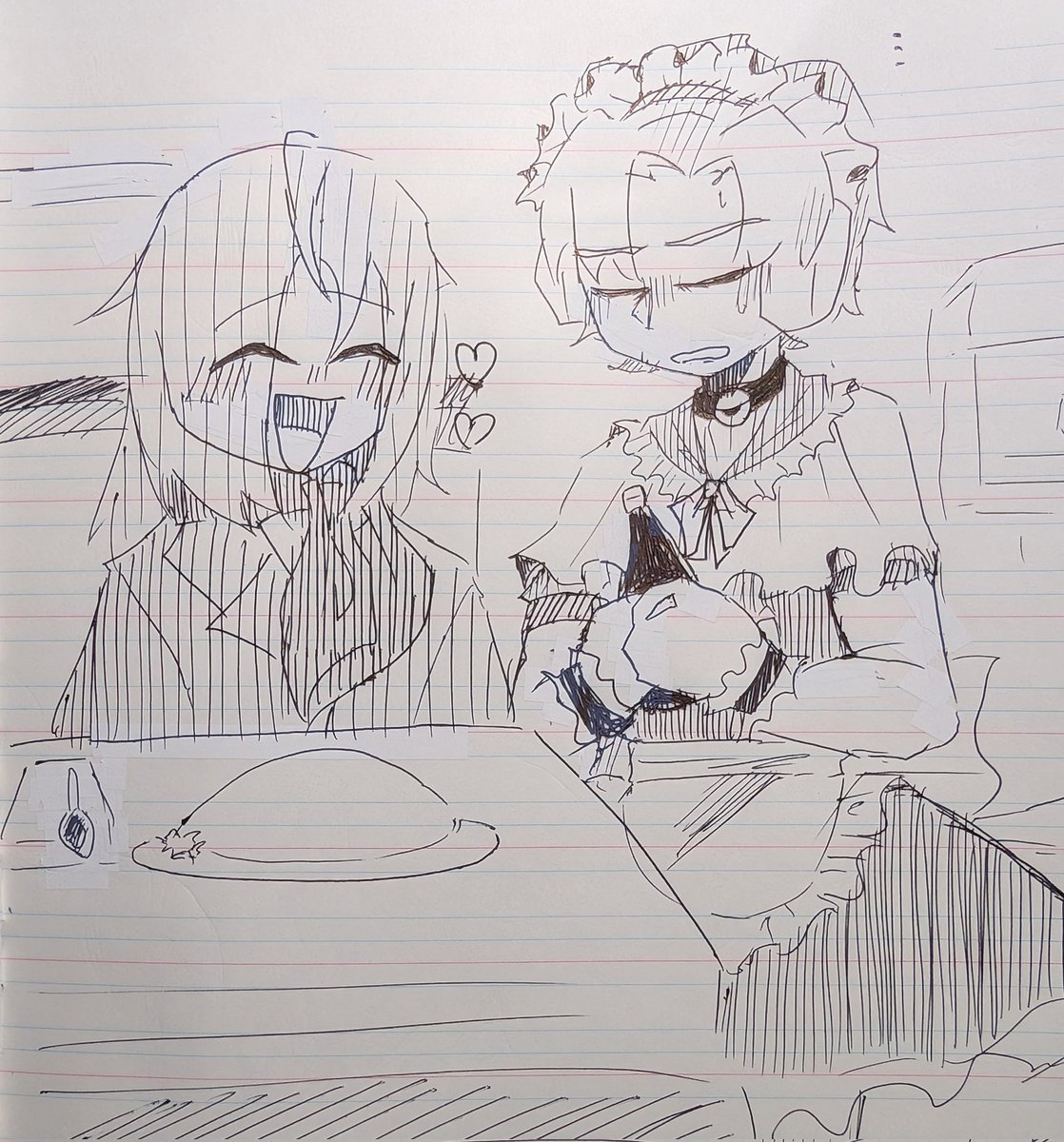 オムライス、ケチャップでお絵描きしますね❤️